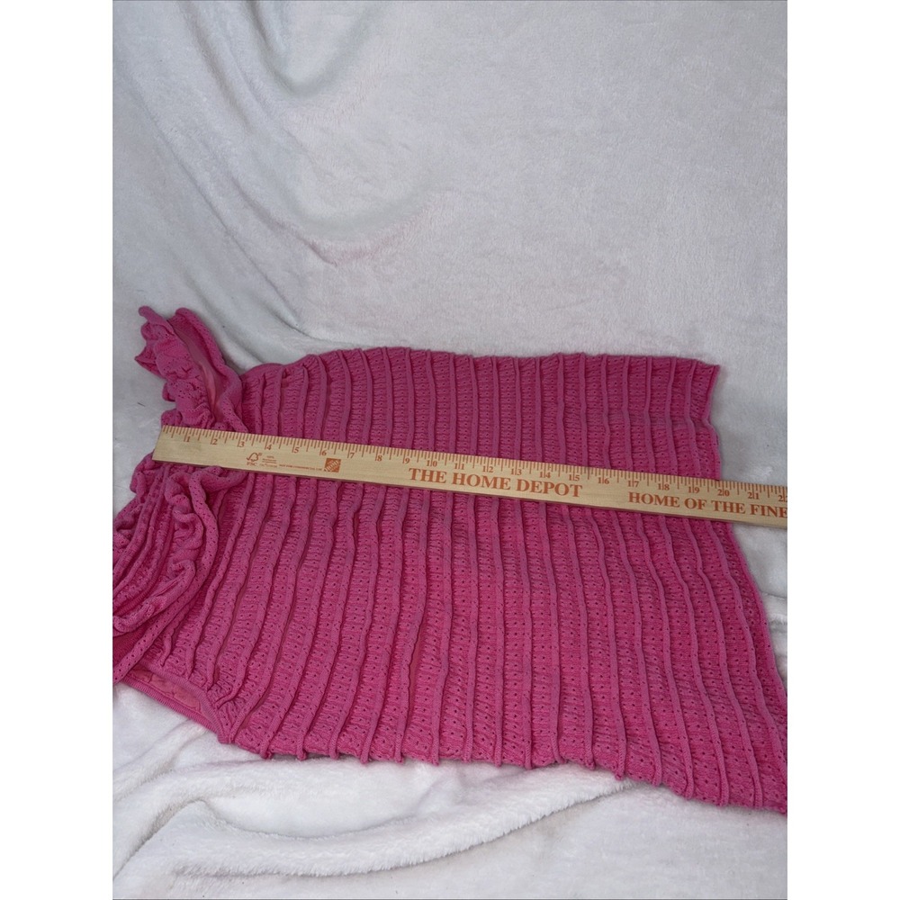 boston proper tops medium Ruffle Off Shoulder Med Boho Coastal Casual Summer EUC - Picture 6 of 8